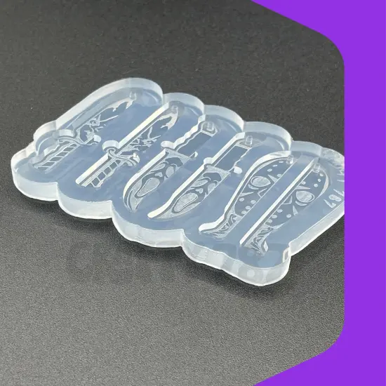 Spooky Knife Bundle Earring Silicone Mold, Resin Jewelry Mold (B15) {4}