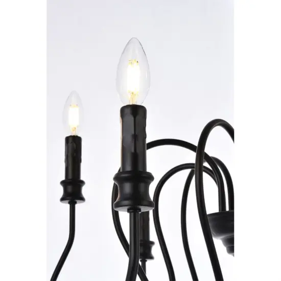 Flynx 9 lights pendant in black {5}