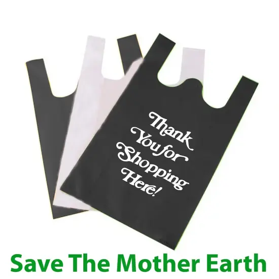 Thank You Bags for Small Business - Non Woven Reusable shopping Bags {1}