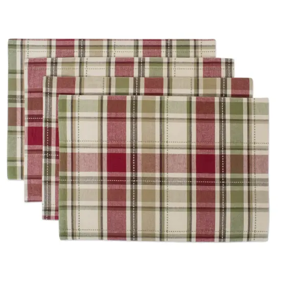 DII Homespun Plaid Placemat (Set of 4) {1}