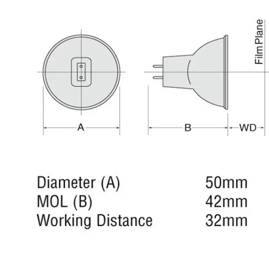 Ushio 1000270 - EFN, JCR12V-75W MR16 GZ6.35 75W 12V Stage Studio Bulb {2}