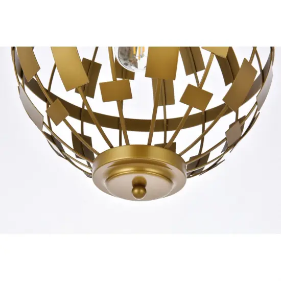 Levante 1 light pendant in brass {4}