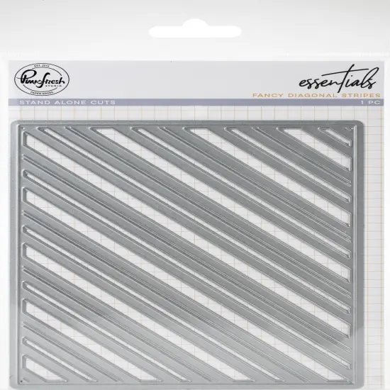 Pinkfresh Studio Essentials Die-Fancy Diagonal Stripes {1}