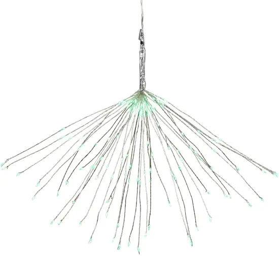 Northlight LED Lighted Firework Branch Christmas Decoration - Micro Fairy Green Lights - 20" {1}