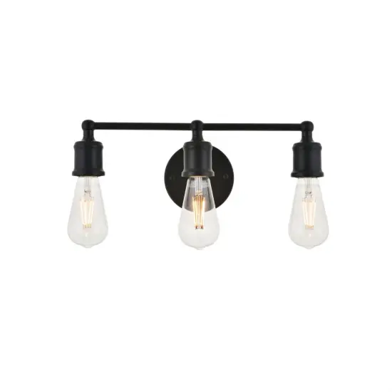 Serif 3 light black Wall Sconce {1}