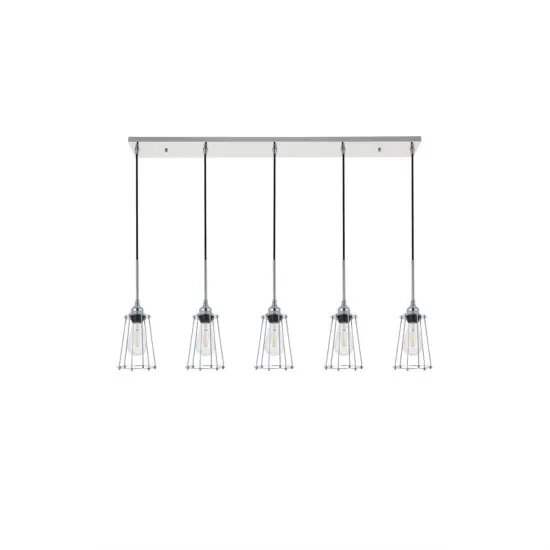 Auspice 5 light chrome Pendant {3}