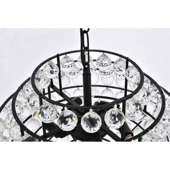 Savannah 20 inch pendant in black {6}