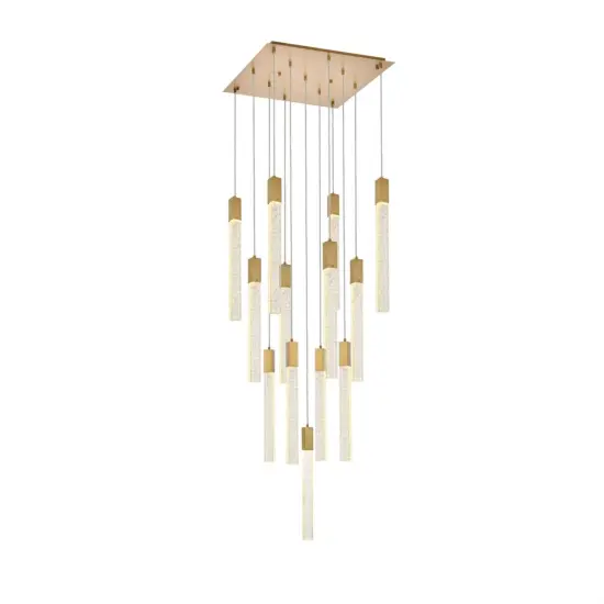 Weston 13 lights pendant in satin gold {1}