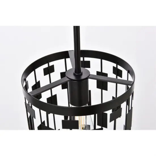 Levante 1 light pendant in black {6}