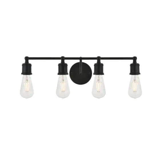 Serif 4 light black Wall Sconce {1}