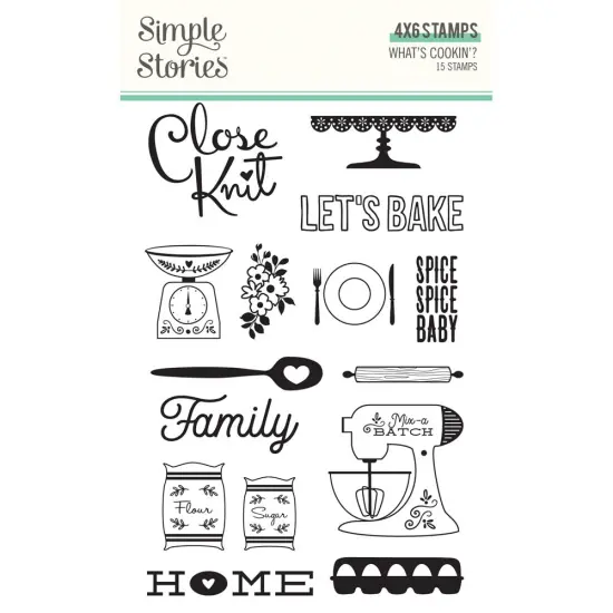What's Cookin'? Photopolymer Clear Stamps-15/Pkg {1}