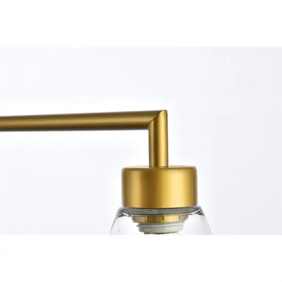 Mera 3 lights brass pendant {5}