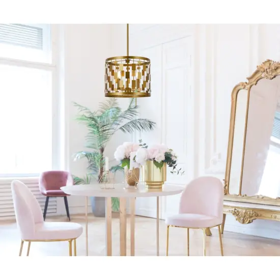 Levante 3 lights pendant in brass {2}