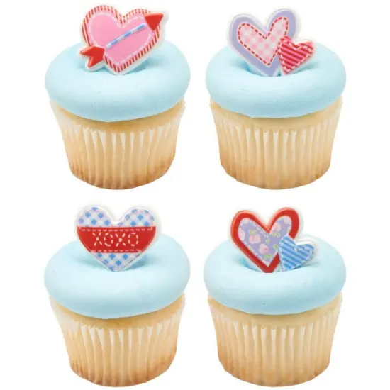 Cross My Heart Cupcake Rings, 12ct {2}
