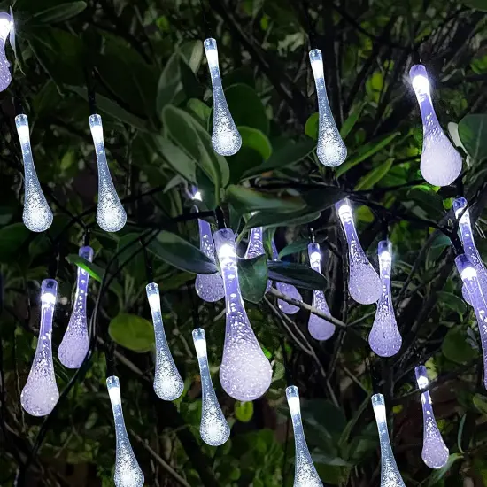 30 LED Solar Powered String Light Waterproof Fairy Light for Outdoor Garden Yard White {1}