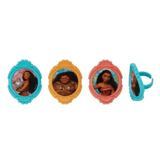 Moana Voyagers Cupcake Rings, 12ct {2}