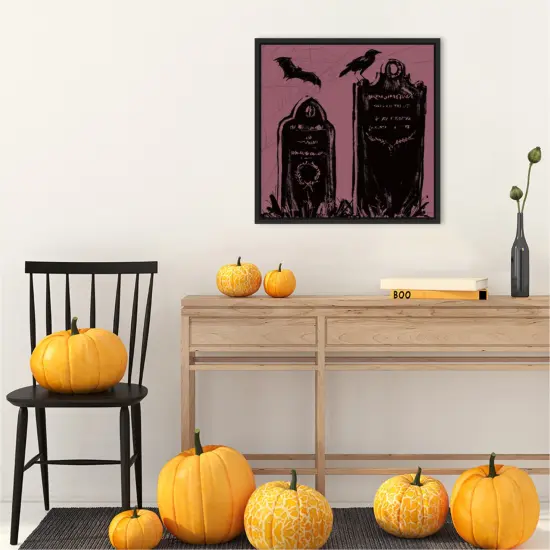 Haunted Halloween VIII by Anne Tavoletti Canvas Art Framed {5}