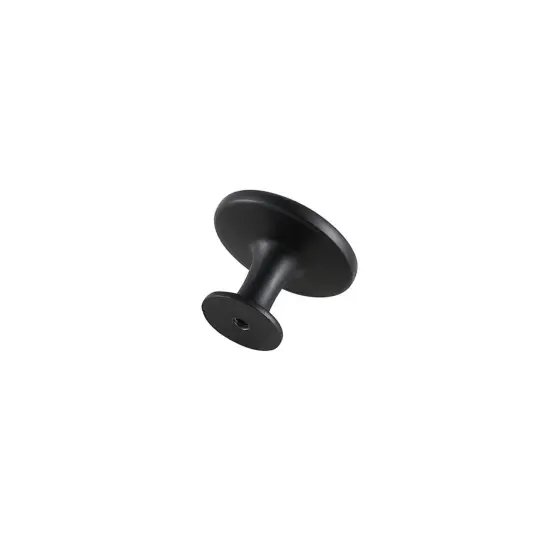 Logyn 1.3" Diameter Matte Black Mushroom Knob Multipack (Set of 10) {5}