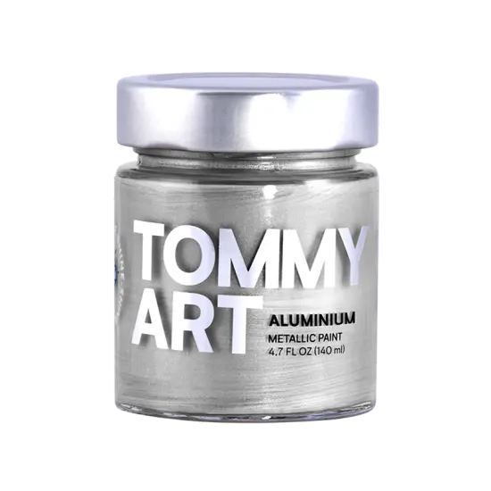 Tommy Art - Shine - Aluminium Metallic Paint 140ml {1}
