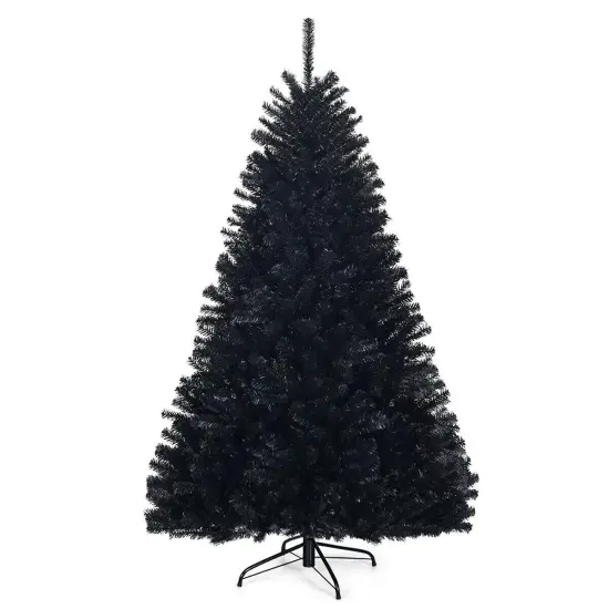 6 Feet Hinged Artificial Halloween Christmas Tree with 1036 Branch Tips {1}