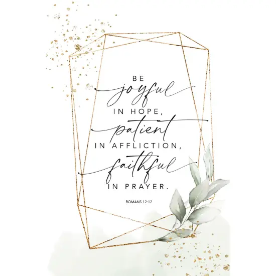 Dexsa Be Joyful In Hope Wood Plaque with Easel and Hanger 6 inches x 9 inches {1}