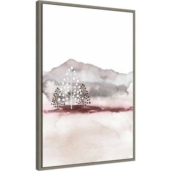 Holiday Time 2 Christmas Trees by Design Fabrikken Canvas Art Framed {2}