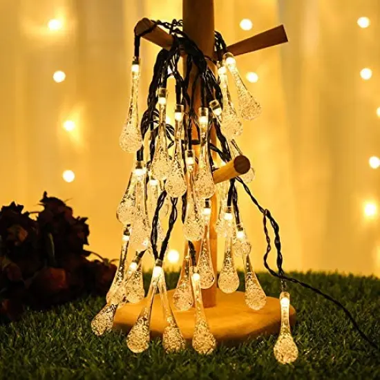 30 LED Solar Powered String Light Waterproof Fairy Light for Outdoor Garden Yard White {4}