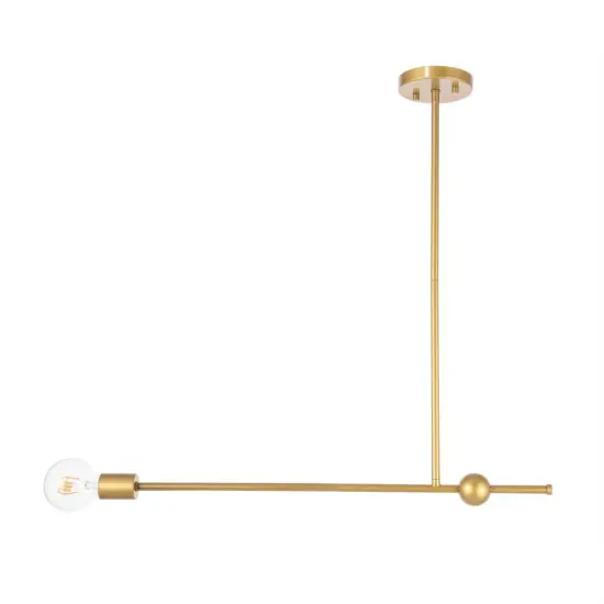Brees 1 light Brass pendant {3}