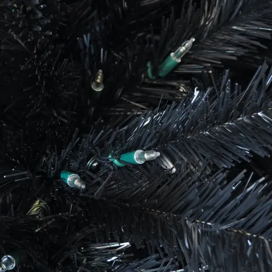 Christmas Tree Black Douglas Fir Christmas with White LED lights - HOLIDAY TREE {4}