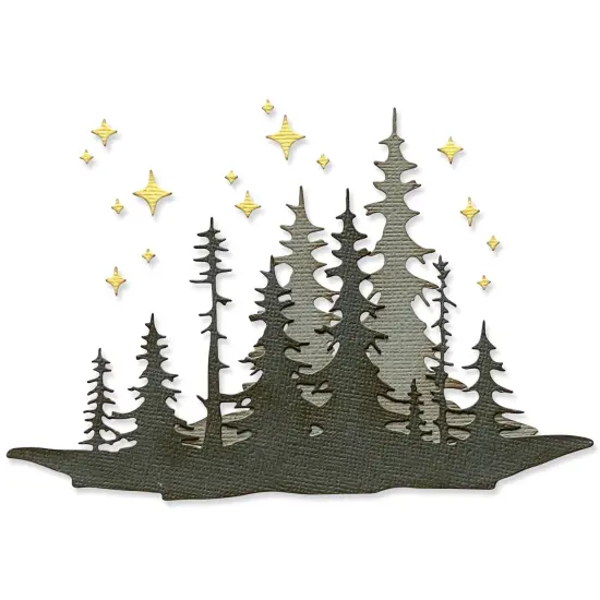 Sizzix Thinlits Dies By Tim Holtz 3/Pkg-Forest Shadows {3}