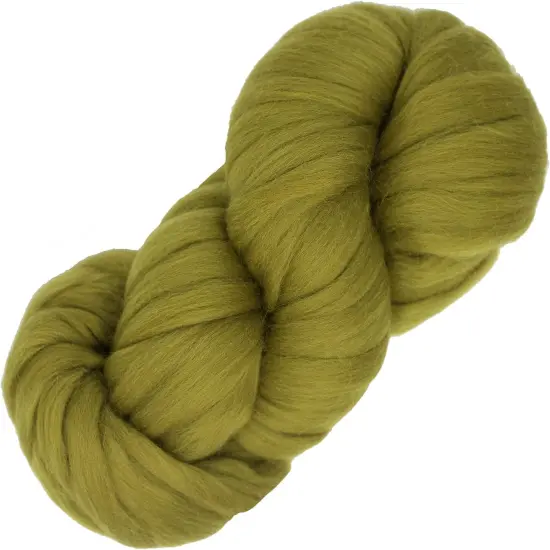 LEARN TO SPIN YARN - Beginner's Spinning Kit with Drop Spindle and Merino Pencil Roving. Choose your color. Moss {2}