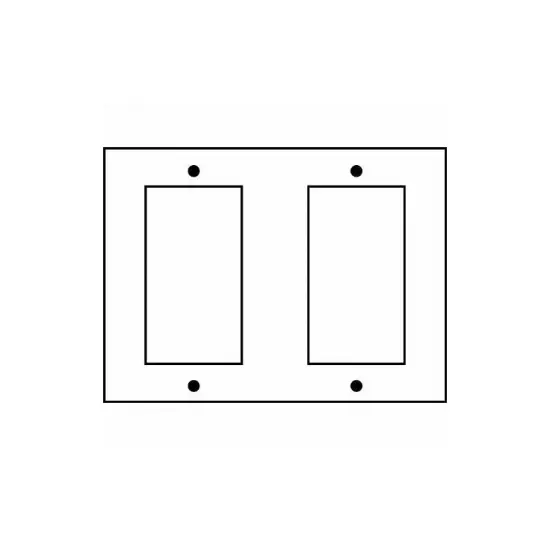 SUNLITE 2 Gang Decorative Plate Steel {2}