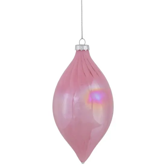 Northlight 5.5" Pink Finial Christmas Glass Ornament {1}