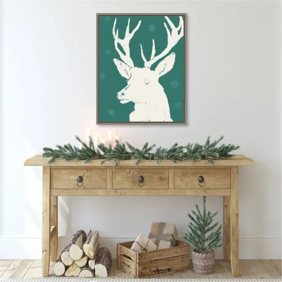 Seasonal Shades V Reindeer by Anne Tavoletti Canvas Art Framed {6}
