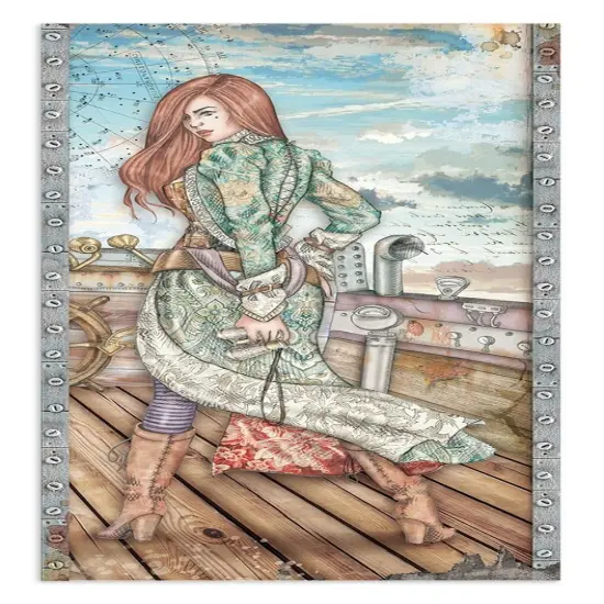 Stamperia Collectables Double-Sided Paper 6"X12" 10/Pkg-Lady Vagabond Lifestyle, 10 Designs/1 Ea {6}
