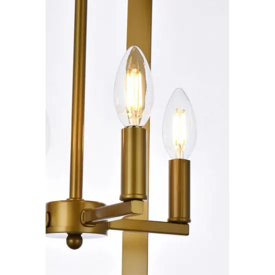 Hoffman 4 lights pendant in brass {5}