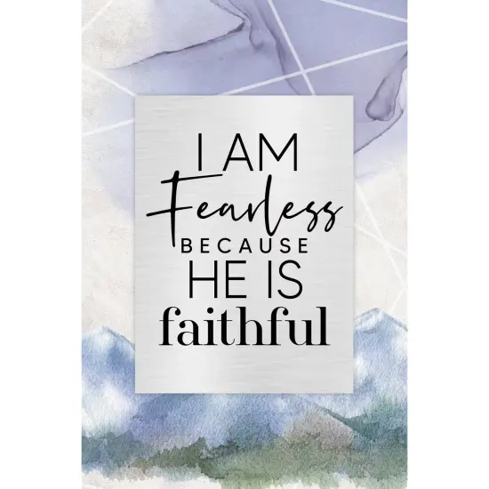 Dexsa I Am Fearless Wood Plaque with Easel and Wall Hanger 6"x9" {1}