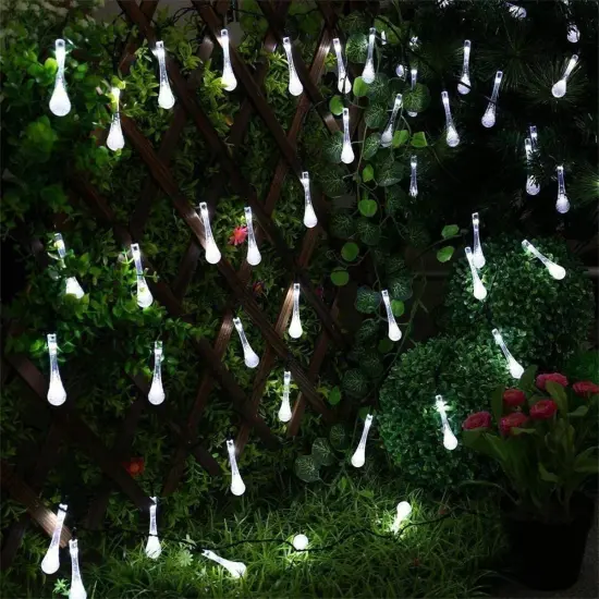 30 LED Solar Powered String Light Waterproof Fairy Light for Outdoor Garden Yard Yellow {5}