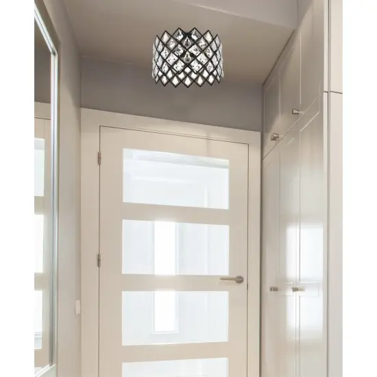 Lyla 13 inch flush mount in black {2}