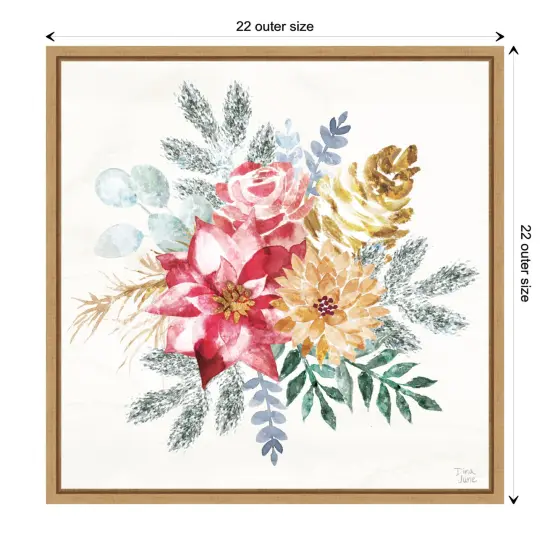 Holiday Sparkle II by Dina June Canvas Art Framed {3}