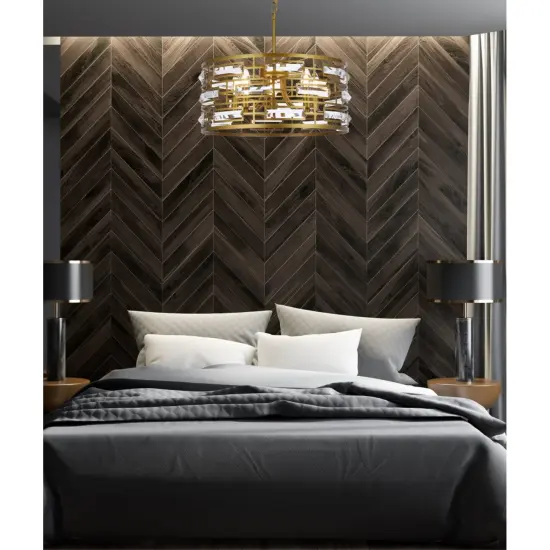 Kennedy 18.5 inch pendant in brass {2}