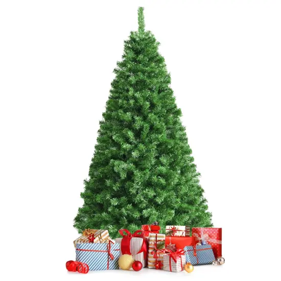 6 Feet Pre-lit Fiber Optic Artificial Christmas Tree with 617 Branch Tips {4}