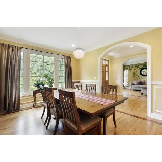 Eclipse 1 Light Chrome Pendant With Frosted White Glass {2}