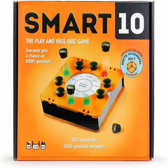 Smart 10 Pass and Play Trivia Game | Perfect Family Board Game {6}