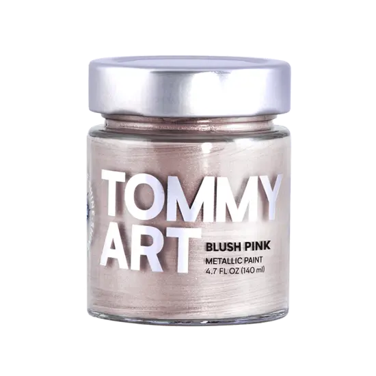 Tommy Art - Shine - Blush Pink Metallic Paint 140ml {1}