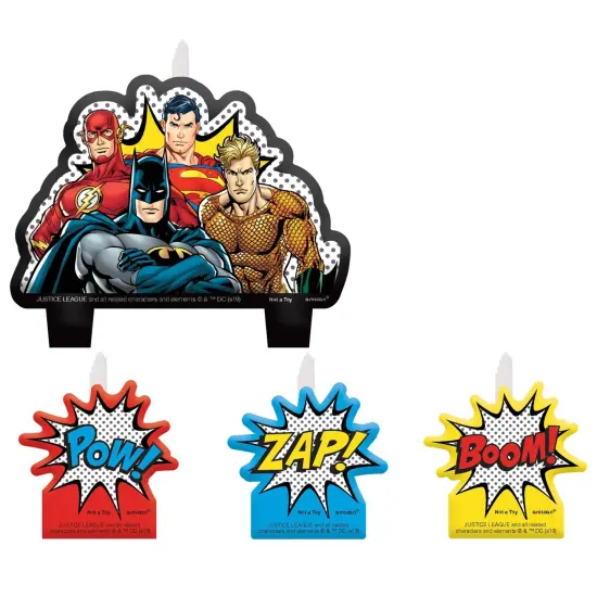 Justice League Heroes Unite Birthday Candle, 1 Set {1}