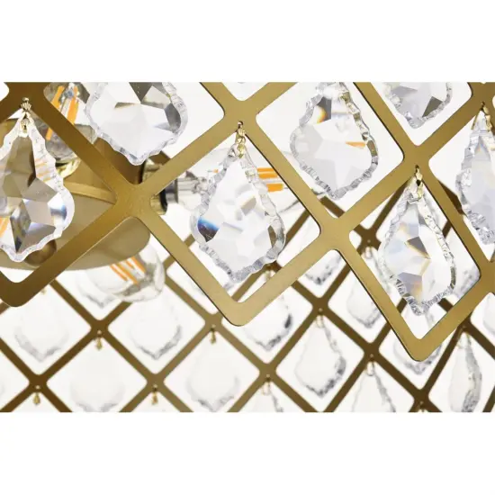 Lyla 13 inch pendant in brass {4}