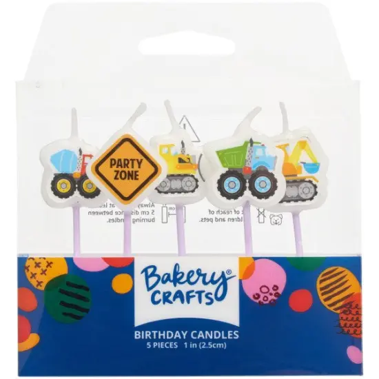 Construction Shaped Candles, 5pc {1}