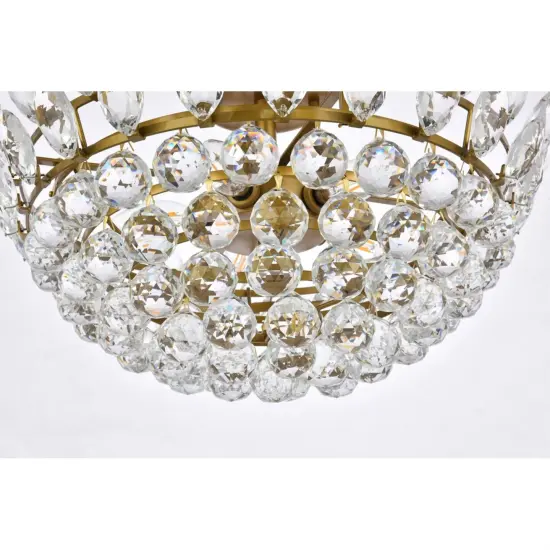 Emilia 20 inch flush mount in brass {4}