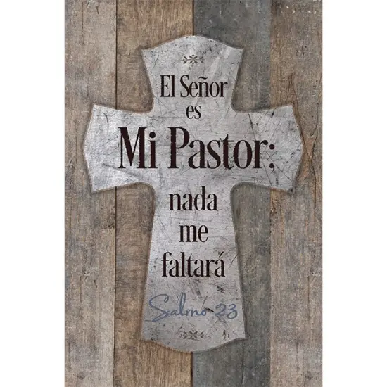Dexsa El Se&ntilde;or Es Mi Pastor - Psalm 23-The Lord is my Shephard - Inspirational Saying in Spanish 6x9 Wood Plaque with Easel and Wall Hanger {1}